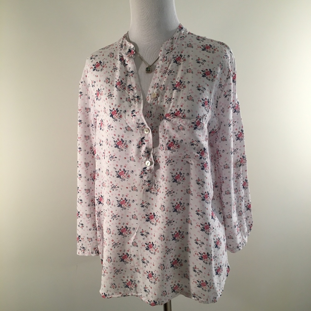 3 for $15 Sale: 🌸 Pretty Pink Rose Blouse